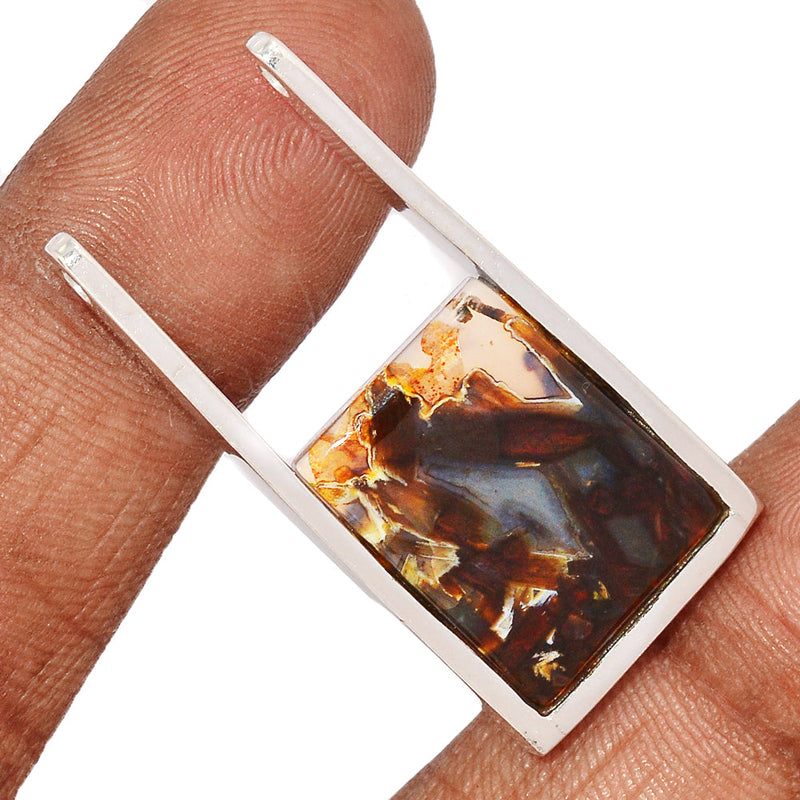 1.6" Tube Agate Pendants - TBAP449