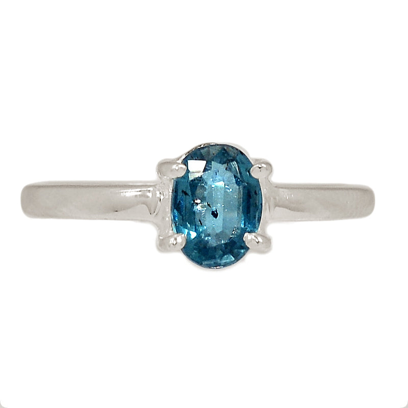 Claw - Teal Blue Kyanite Faceted Ring - TKFR207