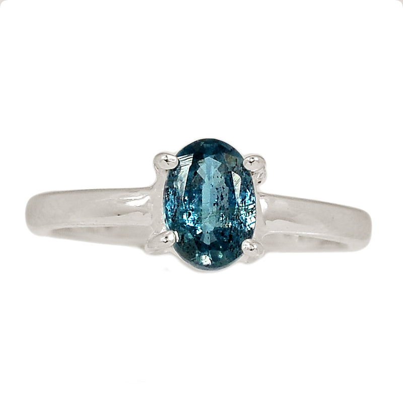 Claw - Teal Blue Kyanite Faceted Ring - TKFR217