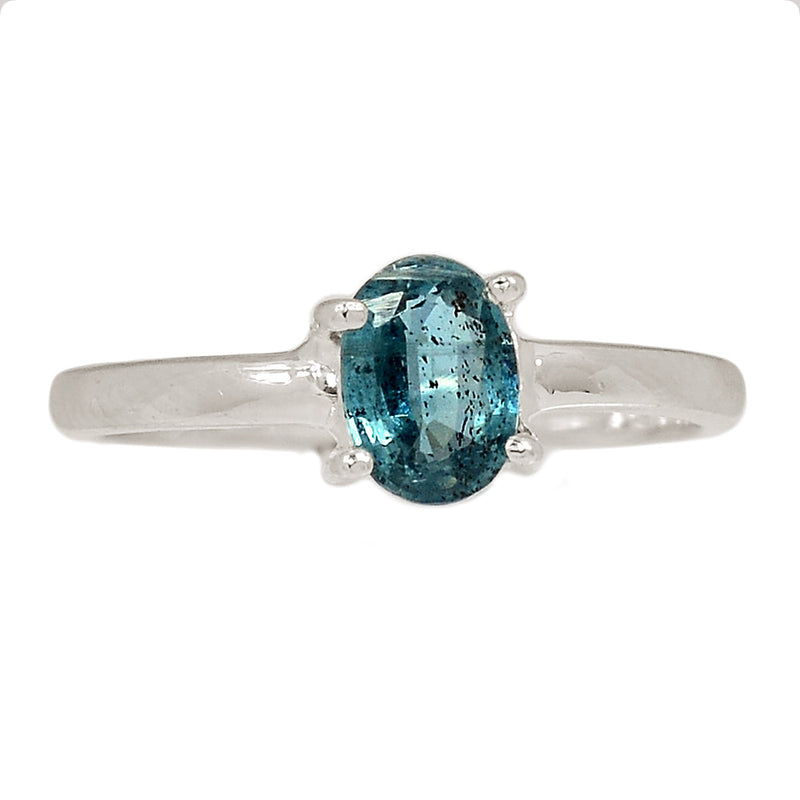 Claw - Teal Blue Kyanite Faceted Ring - TKFR225