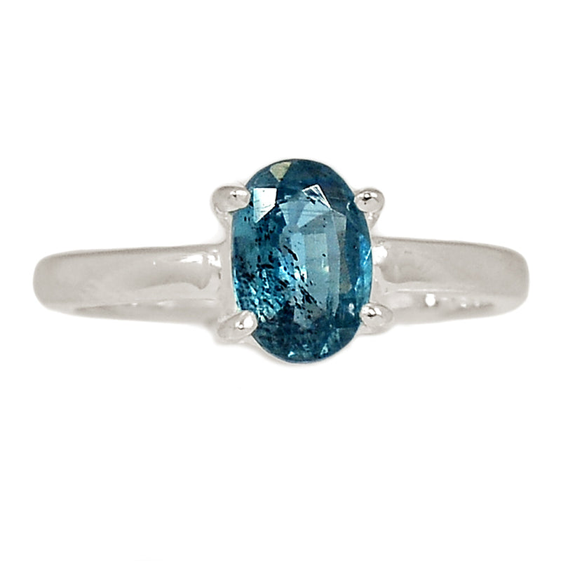 Claw - Teal Blue Kyanite Faceted Ring - TKFR227