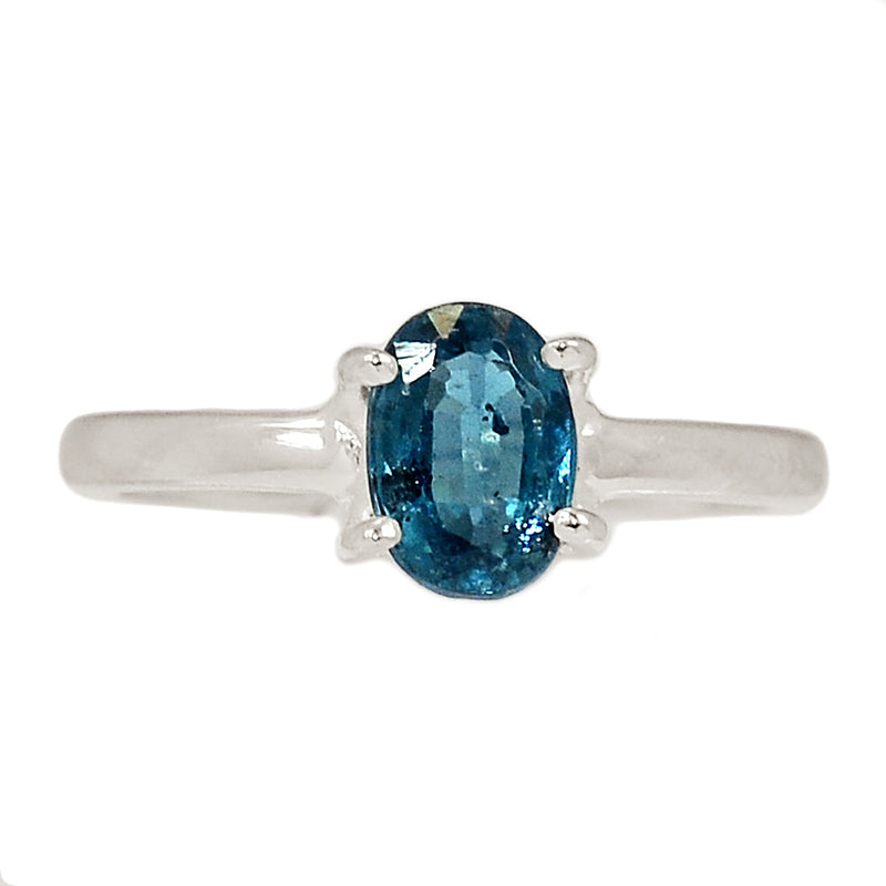 Claw - Teal Blue Kyanite Faceted Ring - TKFR242