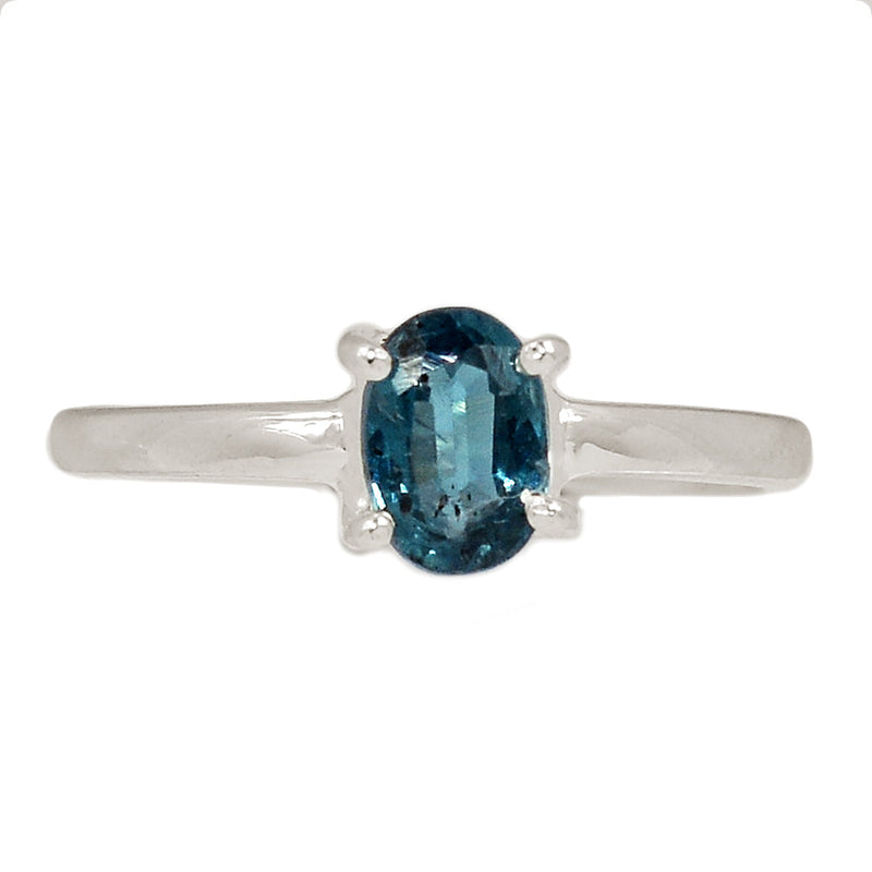 Claw - Teal Blue Kyanite Faceted Ring - TKFR243