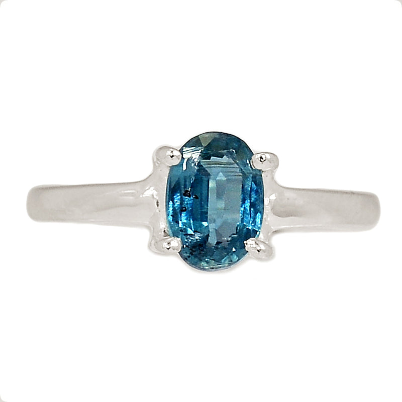 Claw - Teal Blue Kyanite Faceted Ring - TKFR244