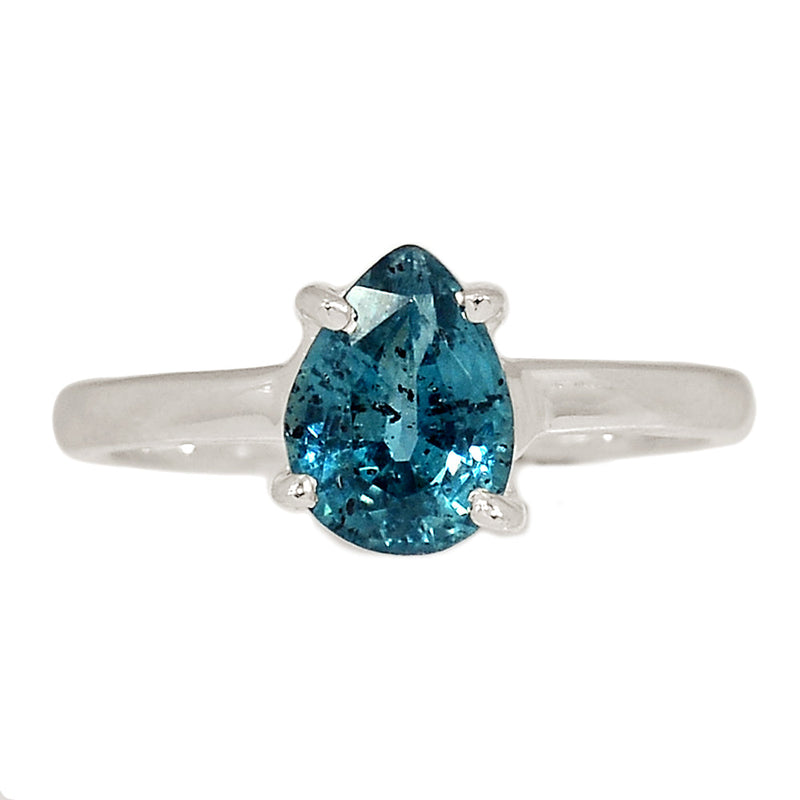 Claw - Teal Blue Kyanite Faceted Ring - TKFR247