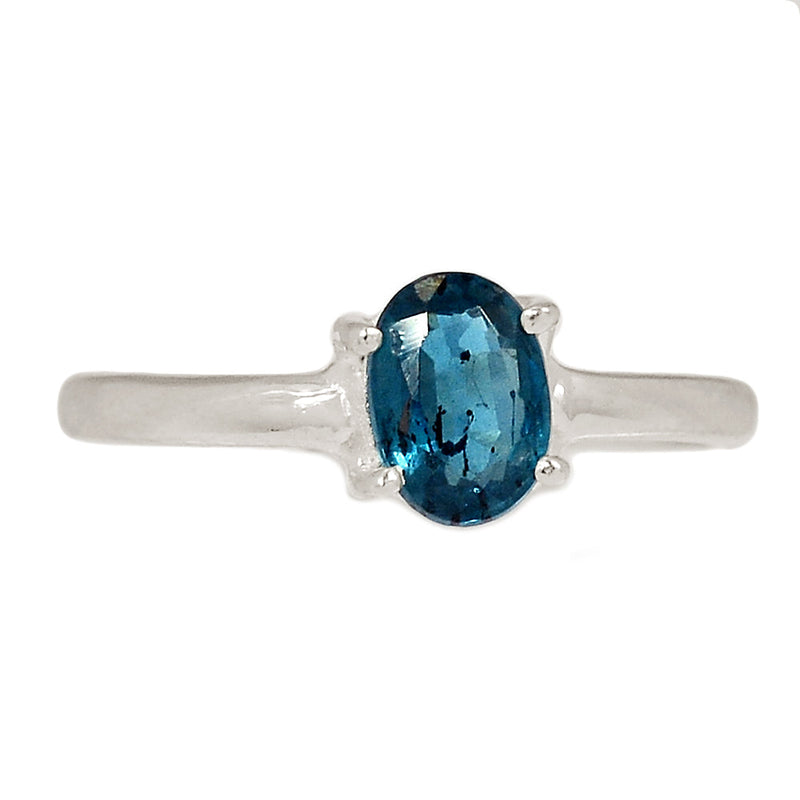 Claw - Teal Blue Kyanite Faceted Ring - TKFR251