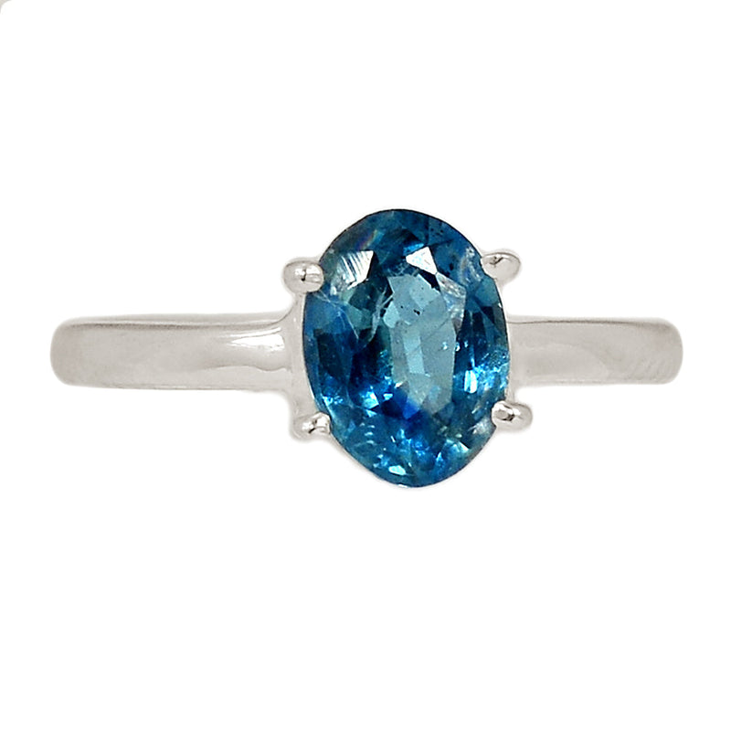 Claw - Teal Blue Kyanite Faceted Ring - TKFR253