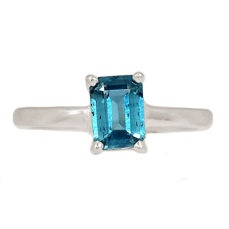 Claw - Teal Blue Kyanite Faceted Ring - TKFR256