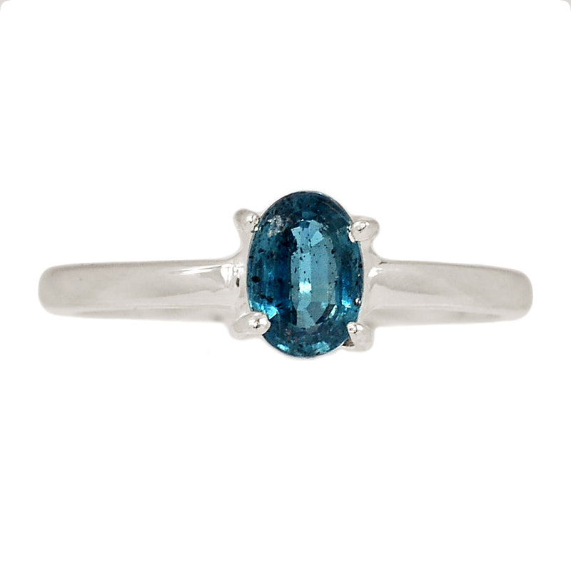 Claw - Teal Blue Kyanite Faceted Ring - TKFR261