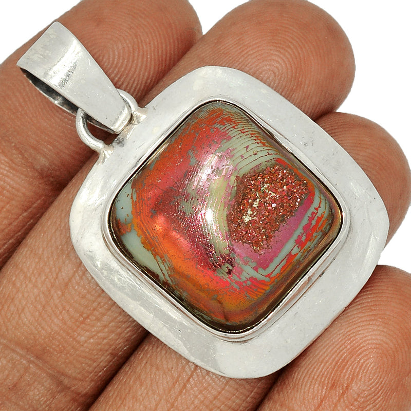 2" Diva - Titanium Window Druzy Pendants - TWDP912