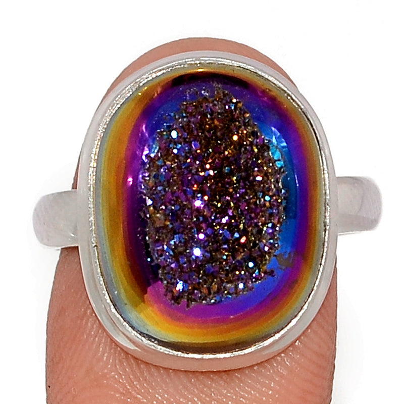 Titanium Window Druzy Ring - TWDR620