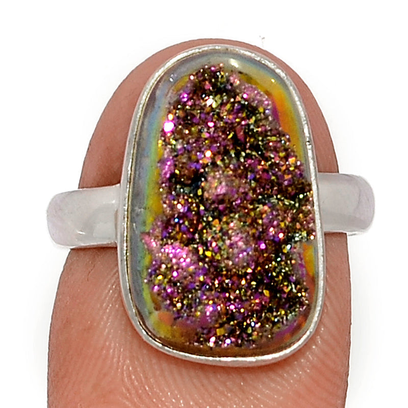 Titanium Window Druzy Ring - TWDR623