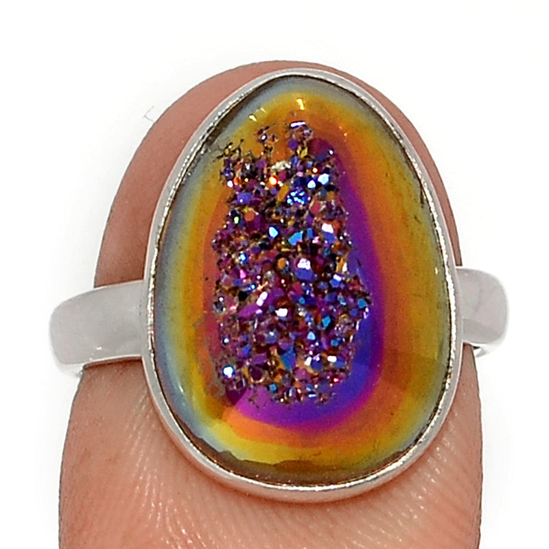 Titanium Window Druzy Ring - TWDR624