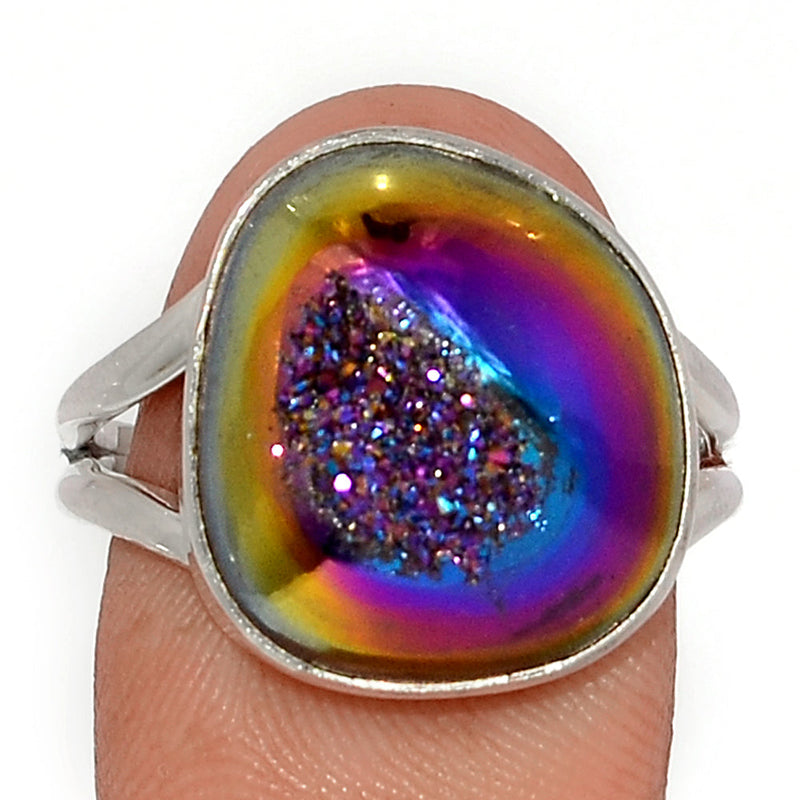 Titanium Window Druzy Ring - TWDR627