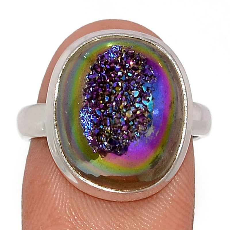 Titanium Window Druzy Ring - TWDR632