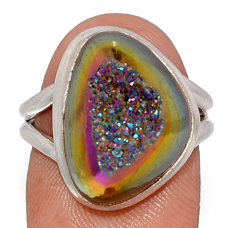 Titanium Window Druzy Ring - TWDR637