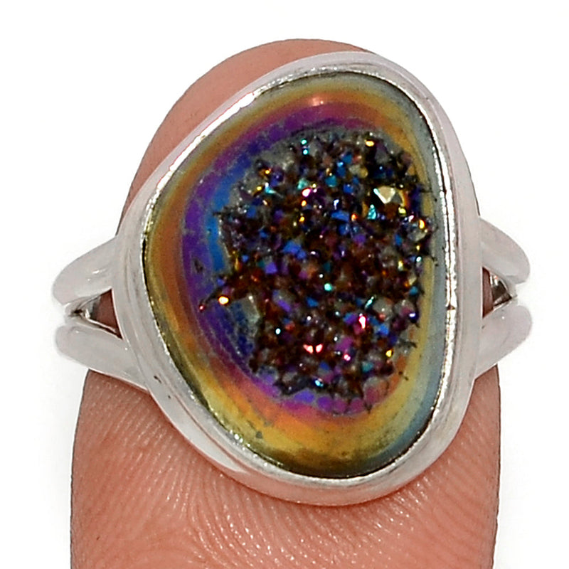 Titanium Window Druzy Ring - TWDR638