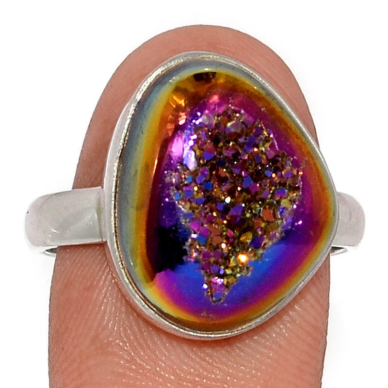 Titanium Window Druzy Ring - TWDR640