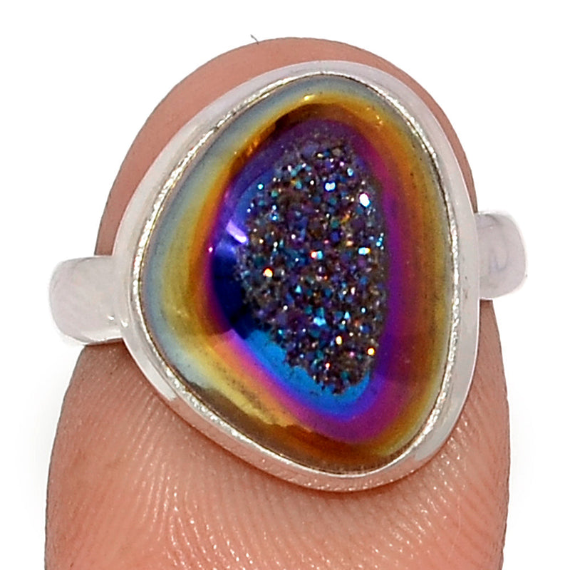 Titanium Window Druzy Ring - TWDR642