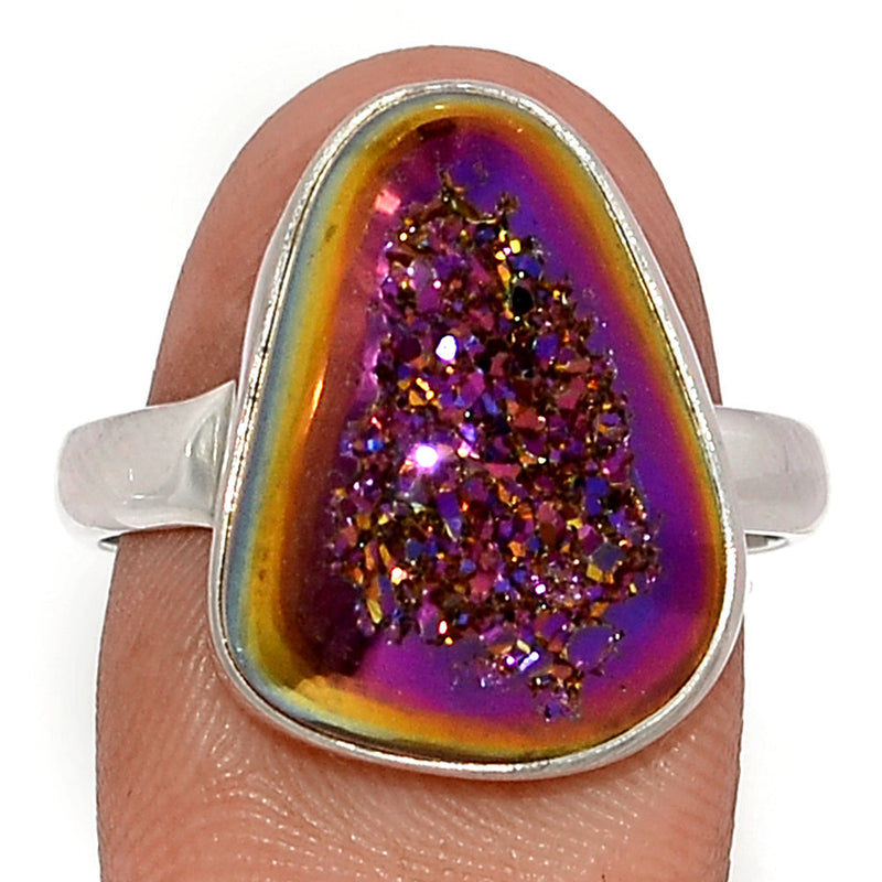 Titanium Window Druzy Ring - TWDR643