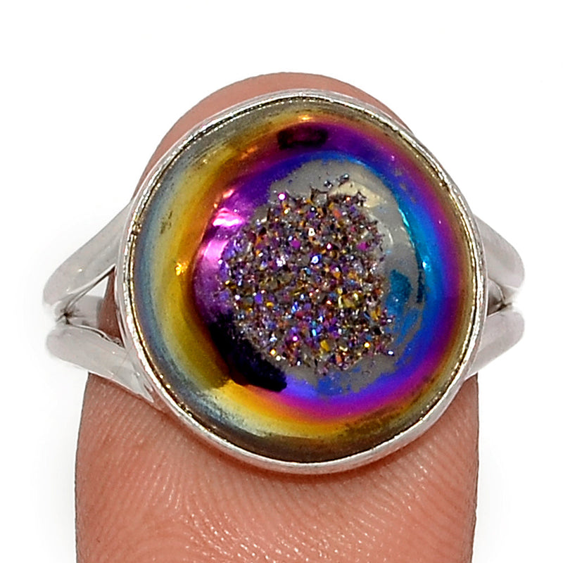 Titanium Window Druzy Ring - TWDR651