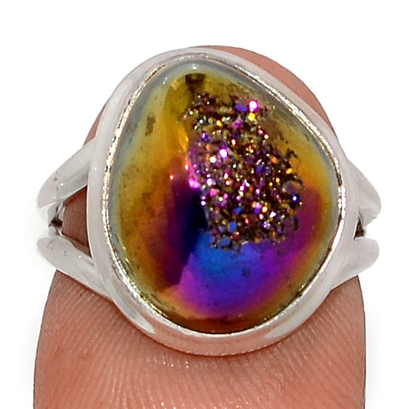 Titanium Window Druzy Ring - TWDR652