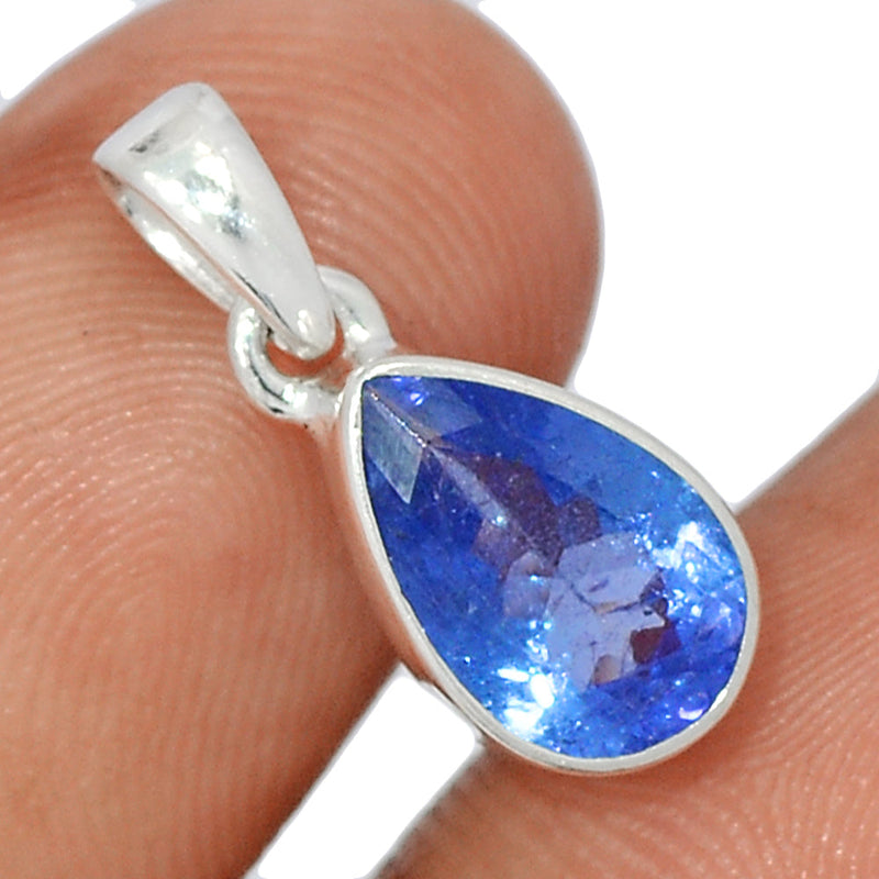 0.7" Tanzanite Faceted Pendants - TZFP61