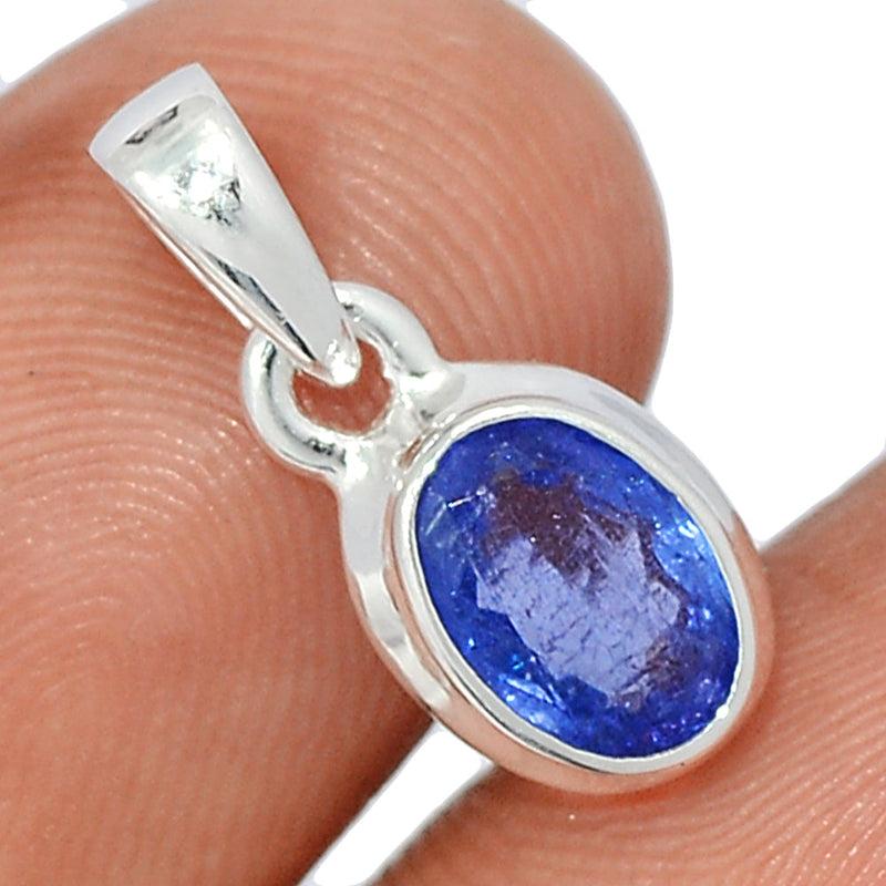 0.7" Tanzanite Faceted Pendants - TZFP62