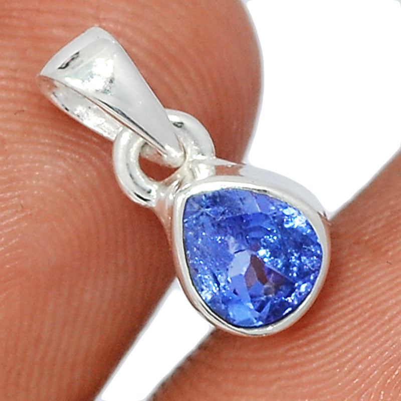 0.6" Tanzanite Faceted Pendants - TZFP66