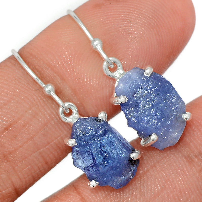 1.1" Claw - Tanzanite Rough Earrings - TZRE474