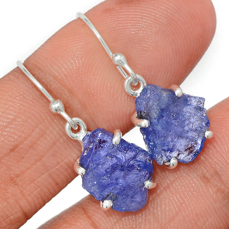 1.1" Claw - Tanzanite Rough Earrings - TZRE476