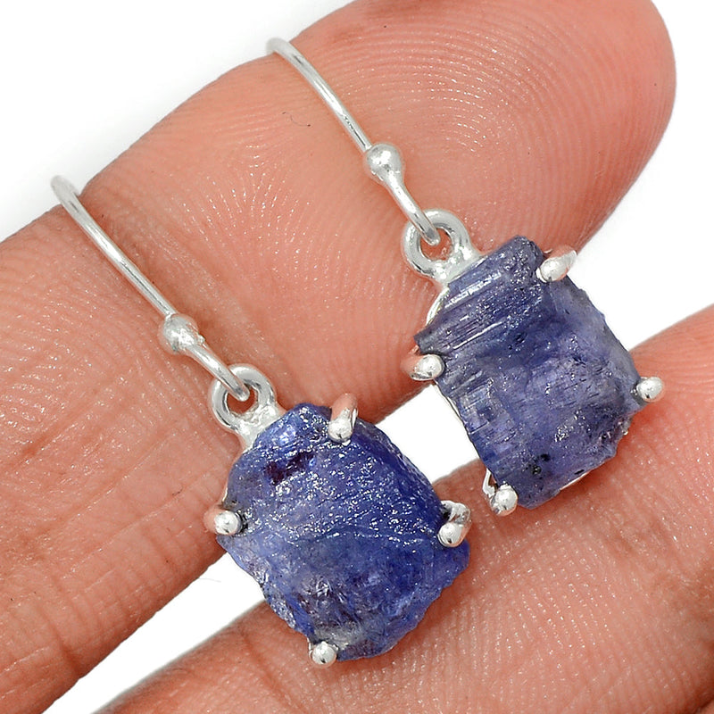 1.1" Claw - Tanzanite Rough Earrings - TZRE480