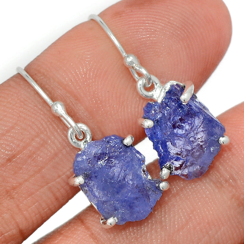 1.1" Claw - Tanzanite Rough Earrings - TZRE487