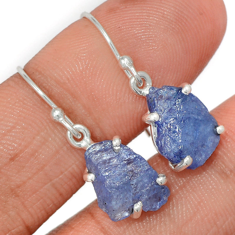 1.1" Claw - Tanzanite Rough Earrings - TZRE488