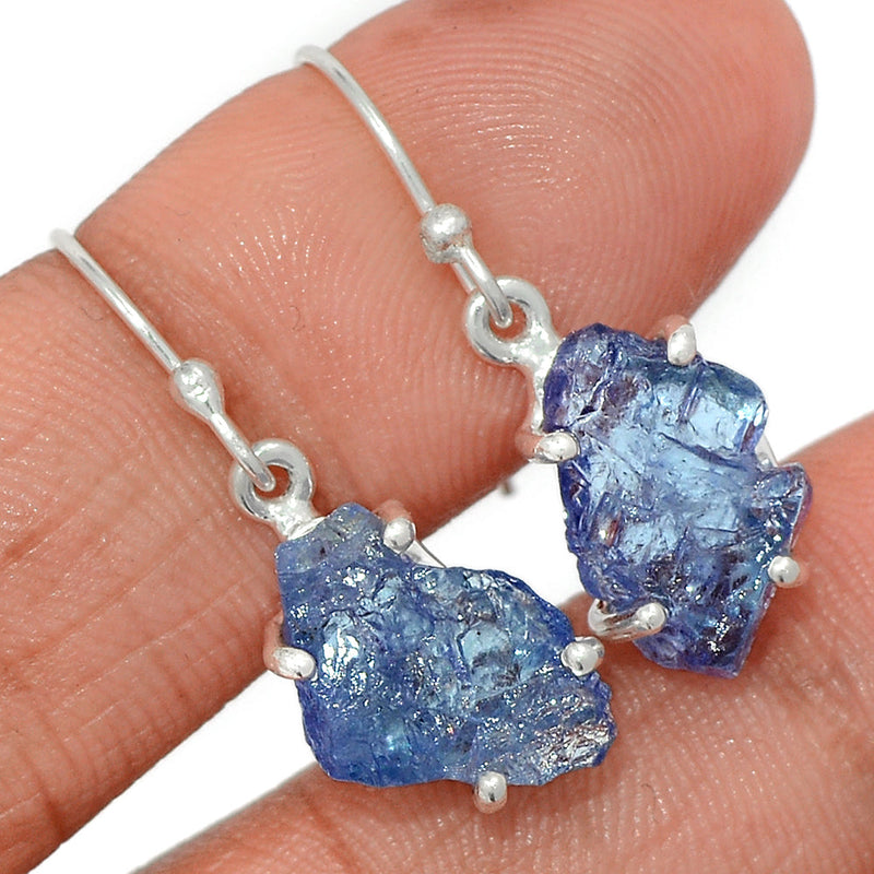 1.2" Claw - Tanzanite Rough Earrings - TZRE495