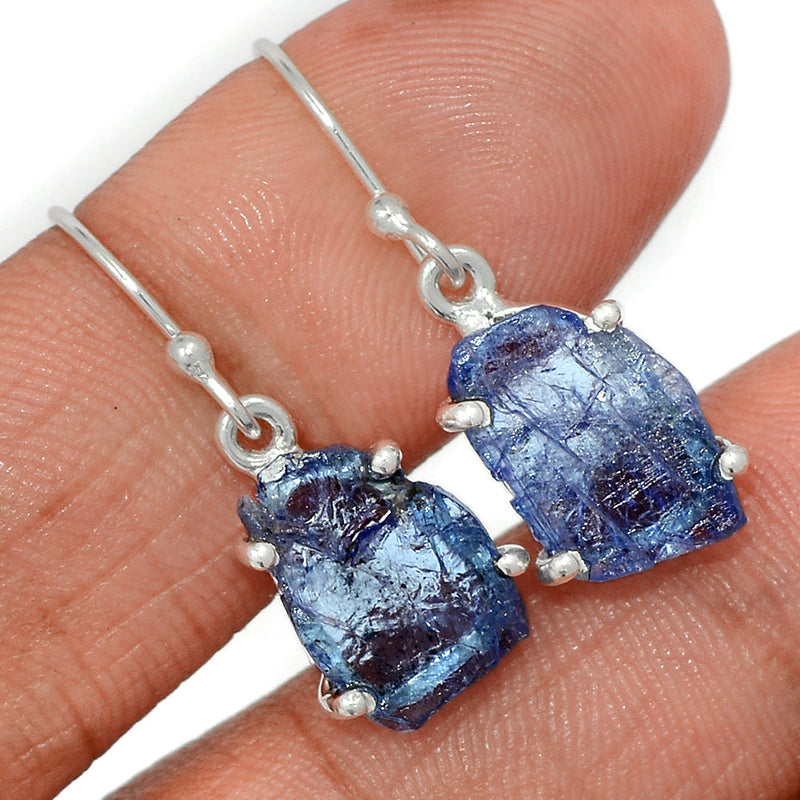 1.2" Claw - Tanzanite Rough Earrings - TZRE498