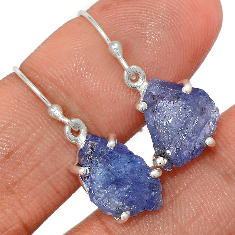 1.1" Claw - Tanzanite Rough Earrings - TZRE501