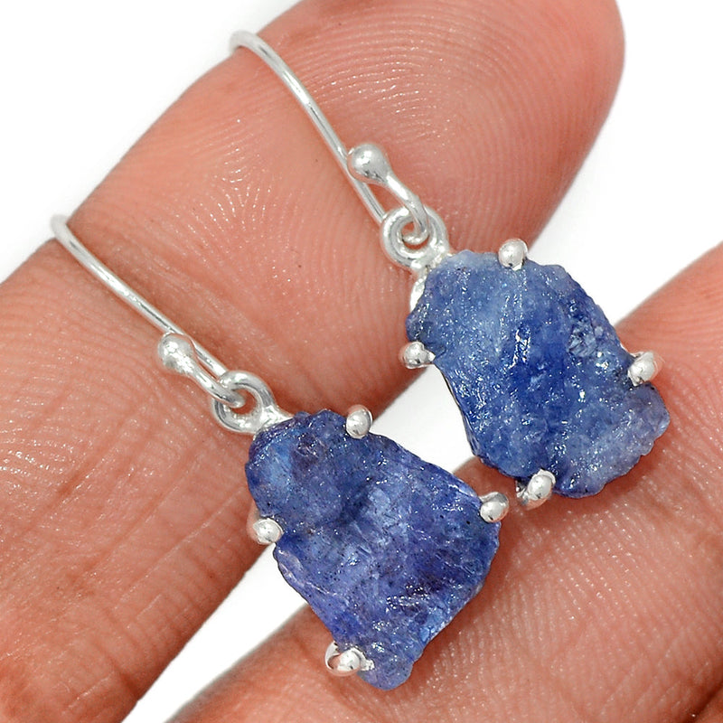 1.2" Claw - Tanzanite Rough Earrings - TZRE503