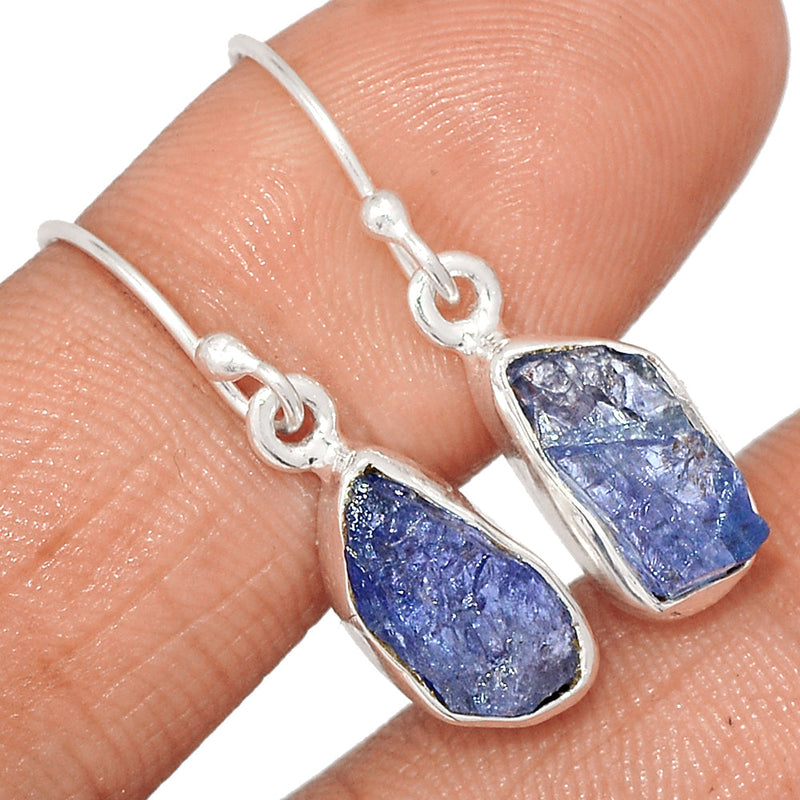 1.2" Tanzanite Rough Earrings - TZRE517