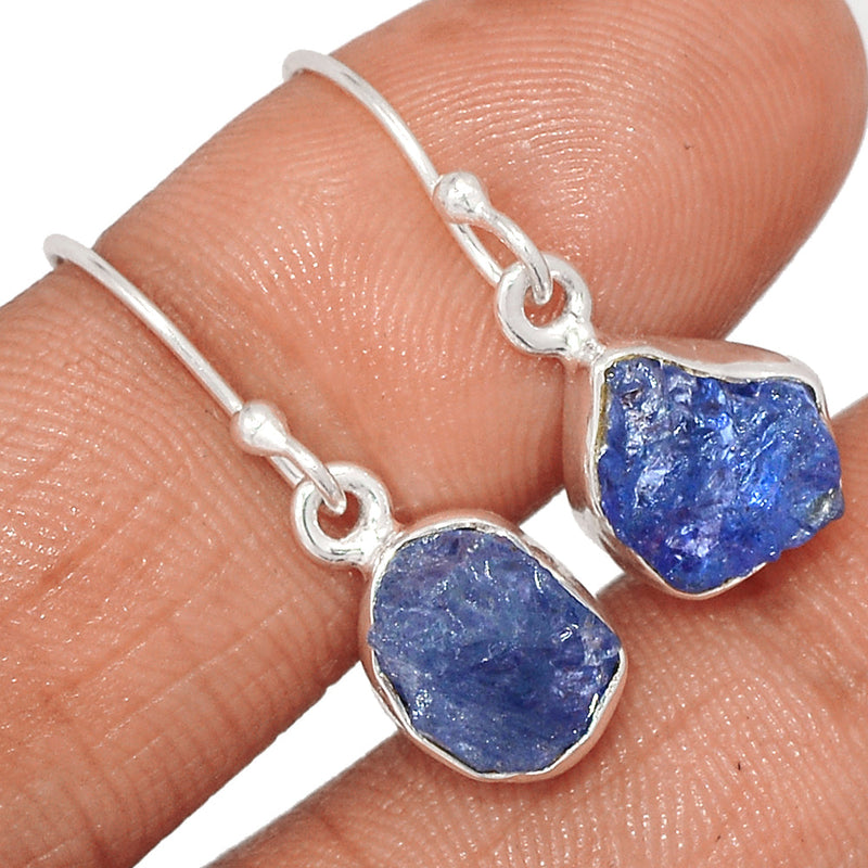 1.1" Tanzanite Rough Earrings - TZRE518