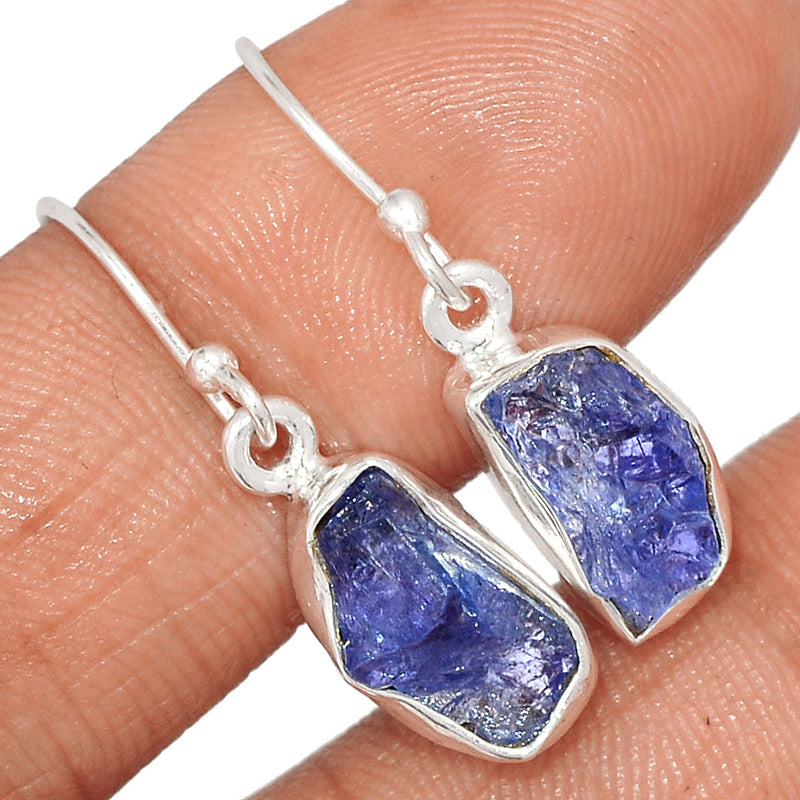 1.2" Tanzanite Rough Earrings - TZRE519