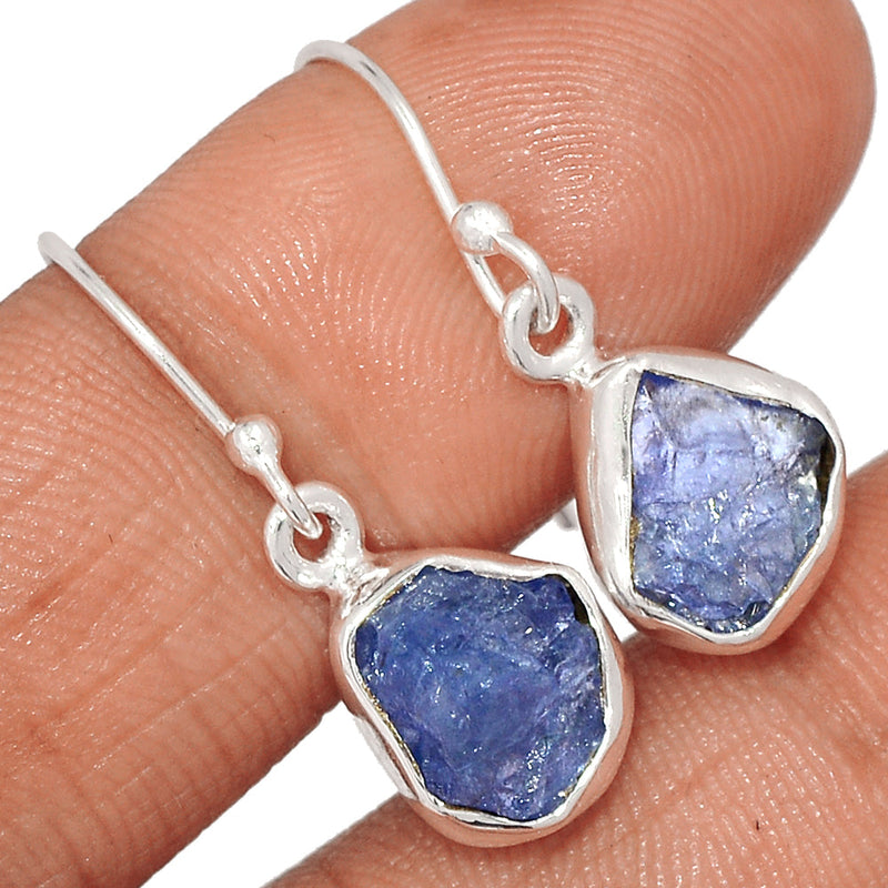 1.1" Tanzanite Rough Earrings - TZRE520