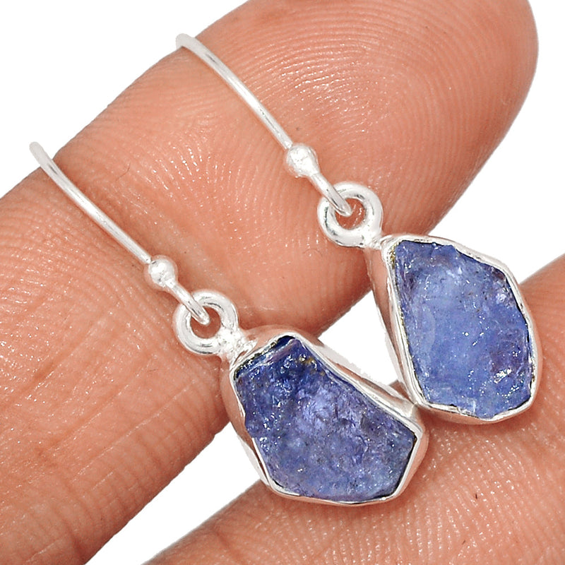 1.2" Tanzanite Rough Earrings - TZRE521