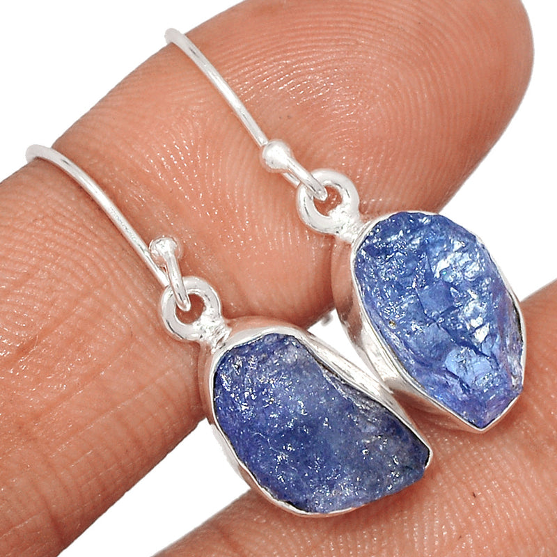 1.2" Tanzanite Rough Earrings - TZRE532