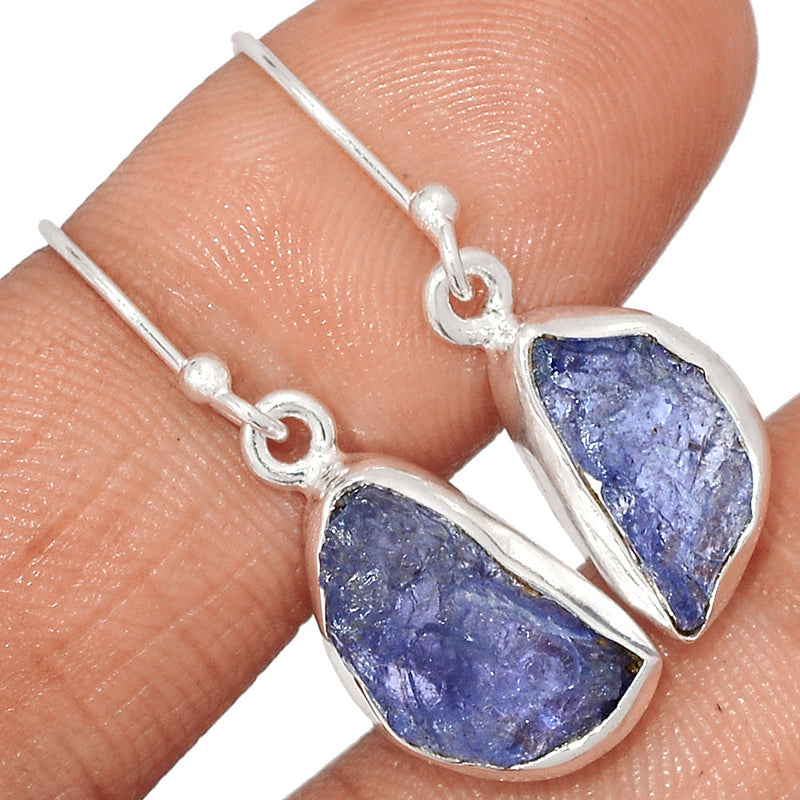 1.2" Tanzanite Rough Earrings - TZRE533