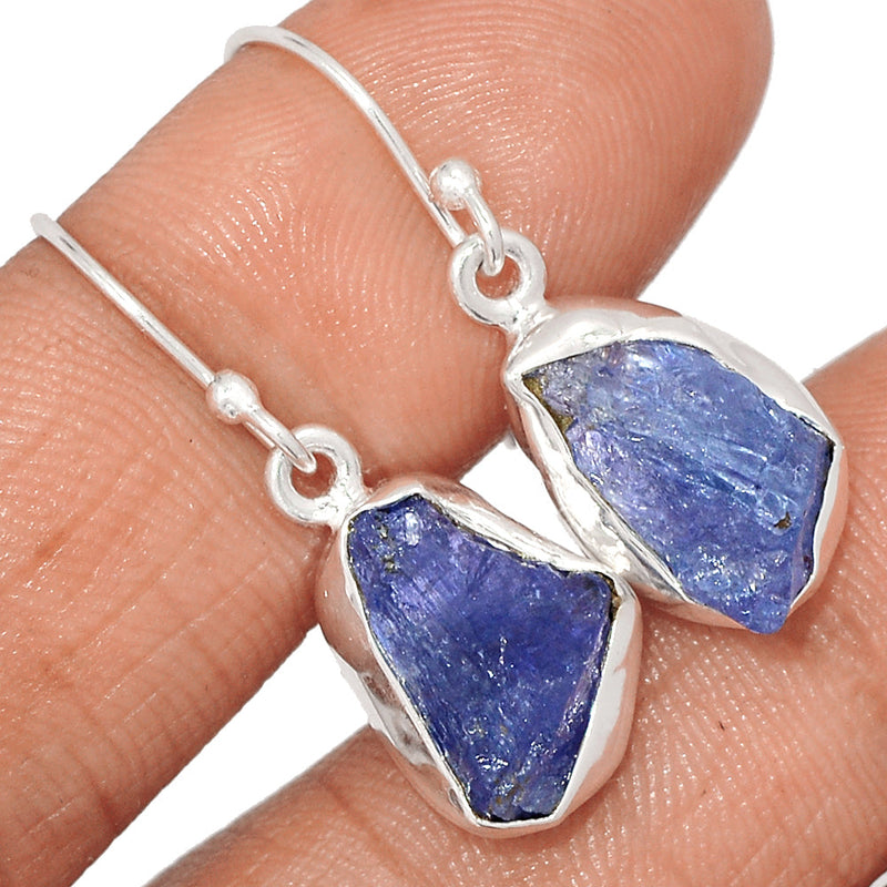 1.2" Tanzanite Rough Earrings - TZRE535