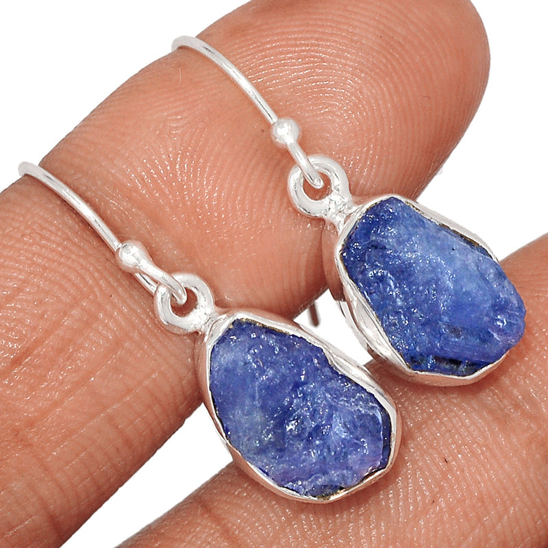 1.2" Tanzanite Rough Earrings - TZRE539