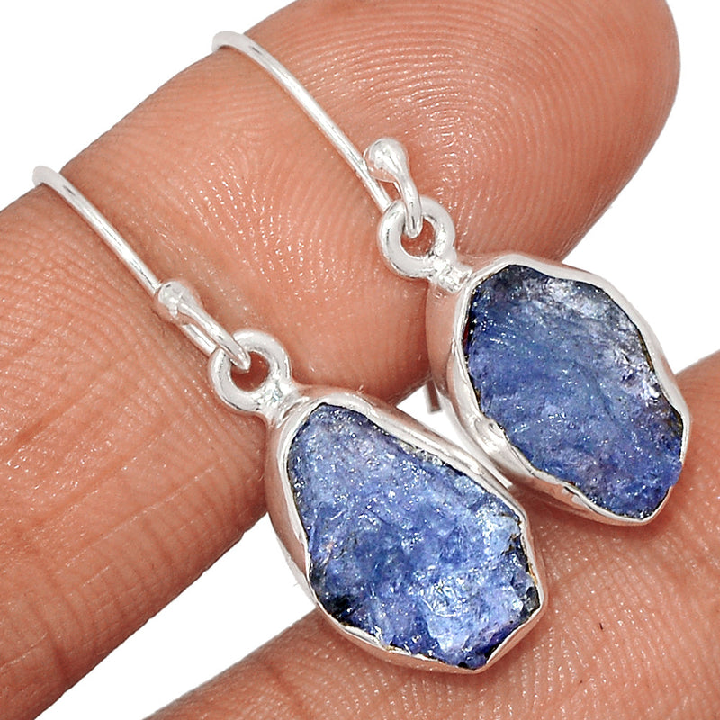 1.2" Tanzanite Rough Earrings - TZRE543