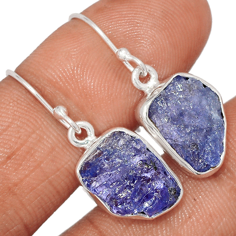 1.2" Tanzanite Rough Earrings - TZRE545