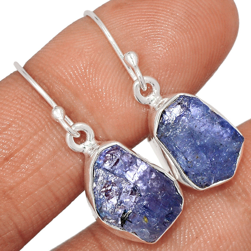 1.2" Tanzanite Rough Earrings - TZRE547